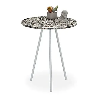 Relaxdays 10015834 Table d'appoint Pliante table console Bambou HxlxP: 68 x  48 x 38,5 cm, nature