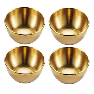 Hemoton 10PCS Stainless Steel Sauce Dishes Small Metal Bowls Mini Saucers  Dipping Bowls Seasoning Dishes Sushi Saucers Bowl Sauce Cups Appetizer