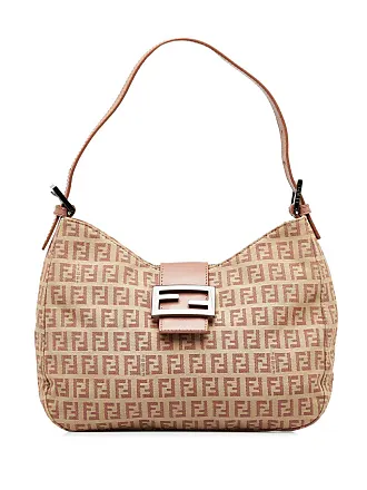 Fendi 2000 FF Zucchino Canvas Pochette Bag