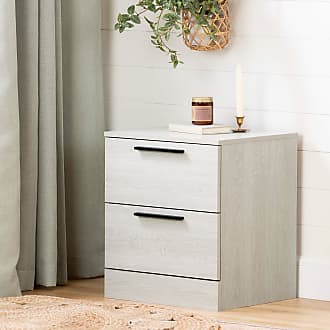 South Shore Furniture Step One Essential 2-Drawer Nightstand-Winter Oak