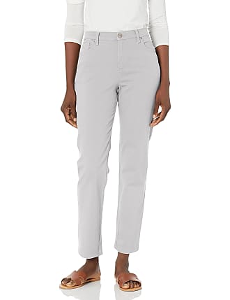 Gloria Vanderbilt Womens Amanda Classic High Rise Tapered Jean, Grey Opal, 14 Petite Regular