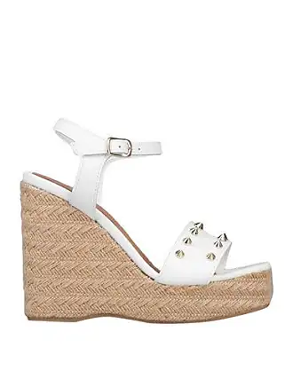 White sale studded wedges