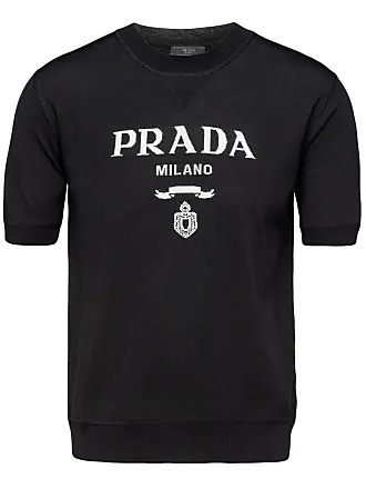 Prada Logo T-shirt in Black for Men