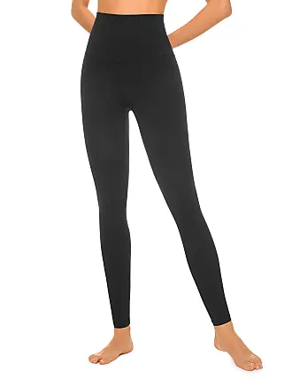 CRZ YOGA Women's Seamless Workout Leggings Ribbed High Waisted