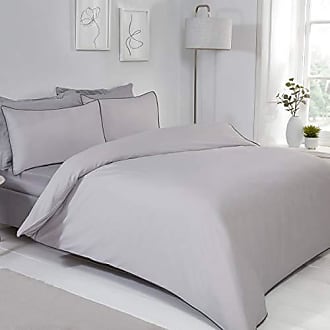 Sleepdown Tufted Wave Stripe Nordic Geo Grey Soft Cosy Easy Care Luxury Duvet Cover Quilt Bedding Set with Pillowcases 230cm x 220cm King 