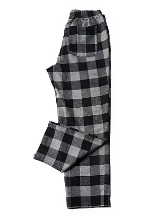 Ekouaer Womens 2 Pack Lounge Pants Comfy Pajama Pants Plaid Pajama Bottoms  with Pockets Drawstring Pj Bottoms Pants