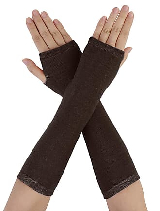 SATINIOR 3 Pairs Women Fingerless Gloves Winter Half Finger Knit Gloves for Women Men