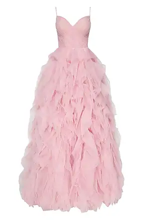 Milla Lavender Sheer Sleeves Maxi Tulle Dress