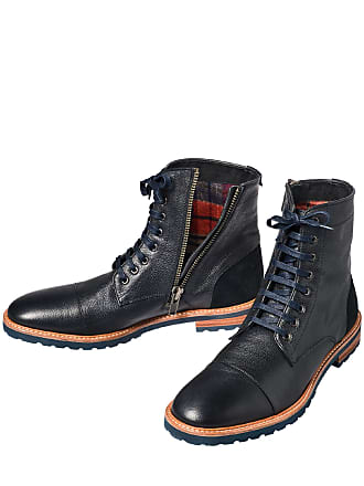 Lederschuhe in schwarz Neu Yashi Yamamuri Herren Leder Stiefel Made in Italy 