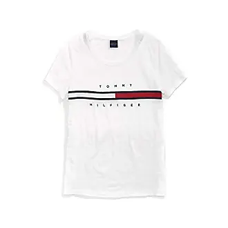 White Tommy Hilfiger Women's Casual T-Shirts