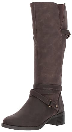 Easy Street Womens Carlita Harness Boot, Brown/Shimmer, 9.5 2W US