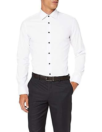 Seidensticker Herren Business Bügelfreies Hemd mit geradem Schnitt-Regular Fit Langarm-Kent-Kragen-Brusttasche-100% Baumwolle