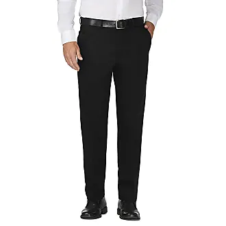  Haggar Mens Cool Right Performance Flex Solid Classic Fit  Flat Front Pant-Reg. And Big & Tall Sizes