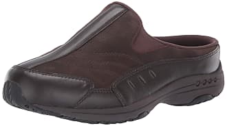 Easy Spirit Womens Traveltime 234 Clogs, Chocolate Torte Leather, 8.5 X-Wide