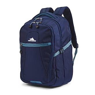 High Sierra Fairlead Zipper Closure Laptop Computer Travel Backpack with Padded Straps and Luggage Strap, True Navy/Graphite Blue