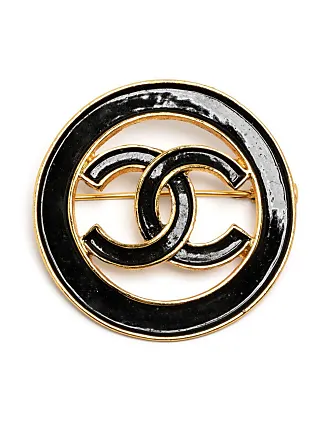 Chanel Pre-owned 1990-2000s Logo Ribbon Brooch - Black