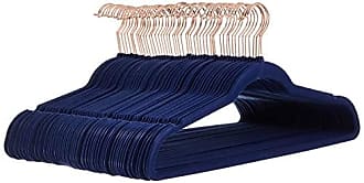 Simplify 10 Super Slim Velvet Huggable Hangers Dusty Blue