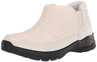 Easy Street Womens Jax Snow Bootie Boot, Winter White Patent/Nylon/Gore/Lined, 8.5 Wide