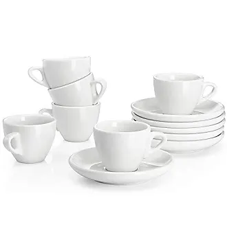 Sweese 3.5oz Porcelain Espresso Cups Set Of 4, Mini Coffee Mugs