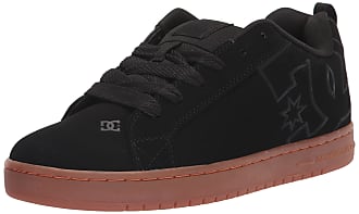 DC mens Court Graffik Casual Skate Shoe, Black/Gum/Black, 12.5 US