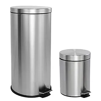 Office Trash Bin Metal Large Modern Garbage Cans