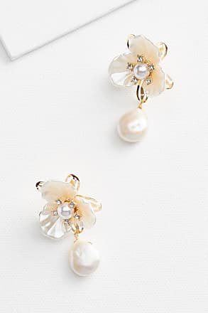 THE OUTNET.COM Women Accessories Jewelry Earrings OneSize Metallic Set of three -tone crystal and faux pearl earrings 