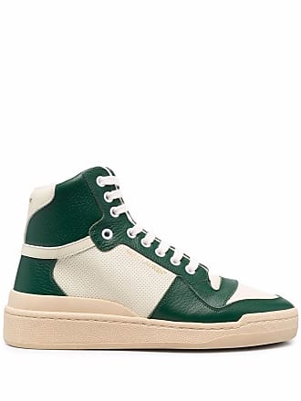 Saint Laurent SL/24 logo high-top sneakers - women - Rubber/Fabric/Calf Leather - 36.5 - White