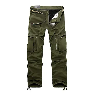 Mens Heavyweight Cargo Fleece Sweatpants with Pockets Fall Winter Warm  Baggy Joggers Elastic Waist Stretch Cargo Pants, Army Green, Small :  : Clothing, Shoes & Accessories