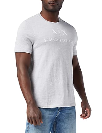 Men's Clothing ARMANI Armani Exchange A|X Large Logo Mens T Shirt Heather  Grey 