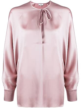 Vince tie-collar silk blouse - women - Silk - M - Pink