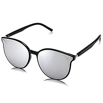 Accessoires Sonnenbrillen runde Sonnenbrillen Comma runde Sonnenbrille schwarz-dunkelbraun Casual-Look 