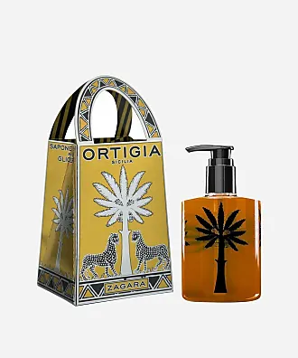 Ortigia Sicilia Ceramic Green & Silver Bottle with 300ml Liquid Soap Refill  Ortigia Sicilia