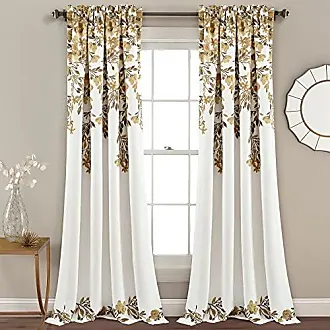 Weeping Flower Room Darkening/Light Filtering Window Curtain Pair, Lush  Decor