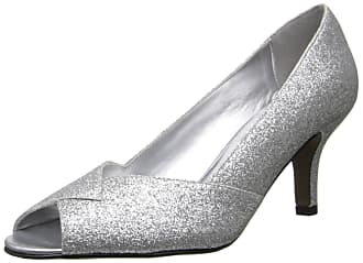 Easy Street Womens Ravish Dress Pump,Silver Glitter,7.5 N US