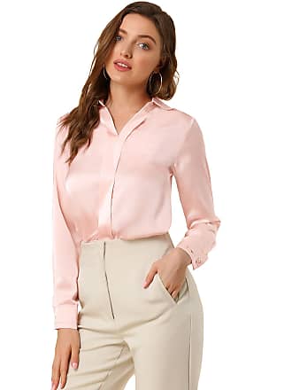 Womens Clothing Tops Long-sleeved tops Pink Roman Colour Block Button Detail Top in Light Pink 