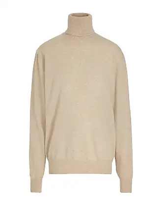 Men's Fine Gauge Cashmere Turtle Neck Sweater New Ivory White