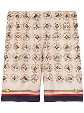 Gucci Men's Light Brown Washed Cotton Pant Print on Back 489281 2028