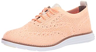 Cole Haan Womens OriginalGrand Stitchlite Wingtip Oxford, Pumpkin & Ivory Twisted Knit