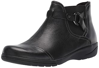 clarks short black boots