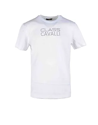 Roberto Cavalli Men's White Animal Oddity Print Polo Shirt, Size