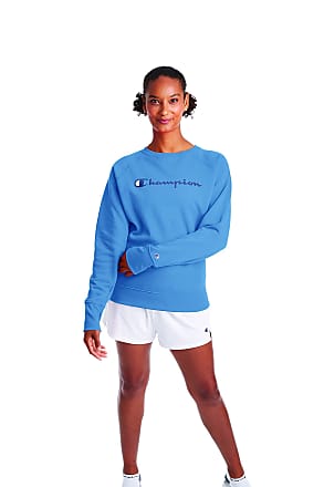 blue champion crewneck womens