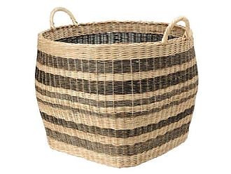 Juvale Hand Woven Rectangular Wicker Baskets (2 Pack)