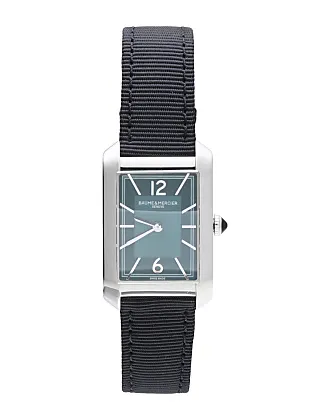 Baume et Mercier Clifton Men's Hand Wind Watch; Black Dial; 45 mm Leather Strap M0A10364