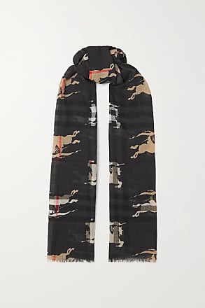 Burberry Vintage Check And Animal Print Silk Scarf - Farfetch