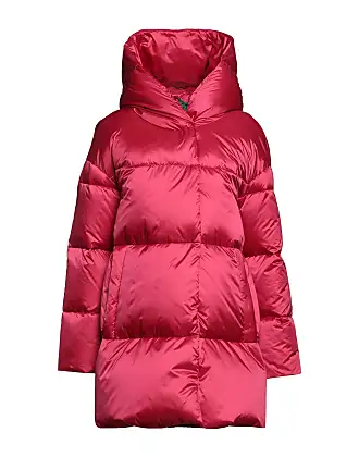 Lady's Winter Pink Essential Basic Quilted Bubble Jacket/Coat with