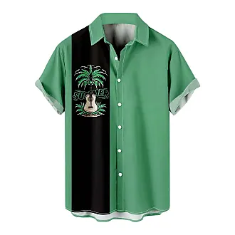 Big and Tall Hawaiian Shirts for Men Striped Color Block Bowling Shirt Plus  Size Summer Tropical Shirts for Resort Army Green : : Clothing,  Shoes & Accessories