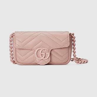 Gucci GG Marmont Pink Embroidery Super Mini Bag
