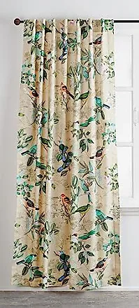  Maison d' Hermine Curtains 100% Cotton (50x84) One Panel Easy  Hanging with a Rod Pocket & Loop, for Kitchen, Offices Drapes, Tailored,  Living Rooms, Bathroom, Allure - Beige - Spring/Summer 