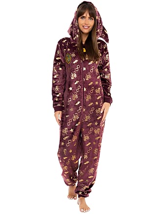 JJEUWE Unisex Non-Footed Adult Zipper Hooded One-Piece Pajama Jumpsuits 