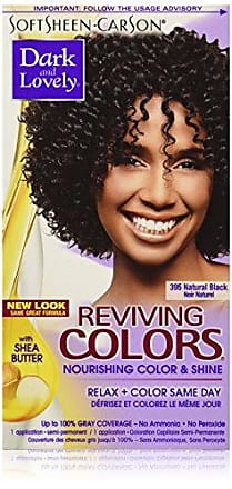 Softsheen Carson SoftSheen-Carson Dark and Lovely Reviving Colors Nourishing Color & Shine, Natural Black 395